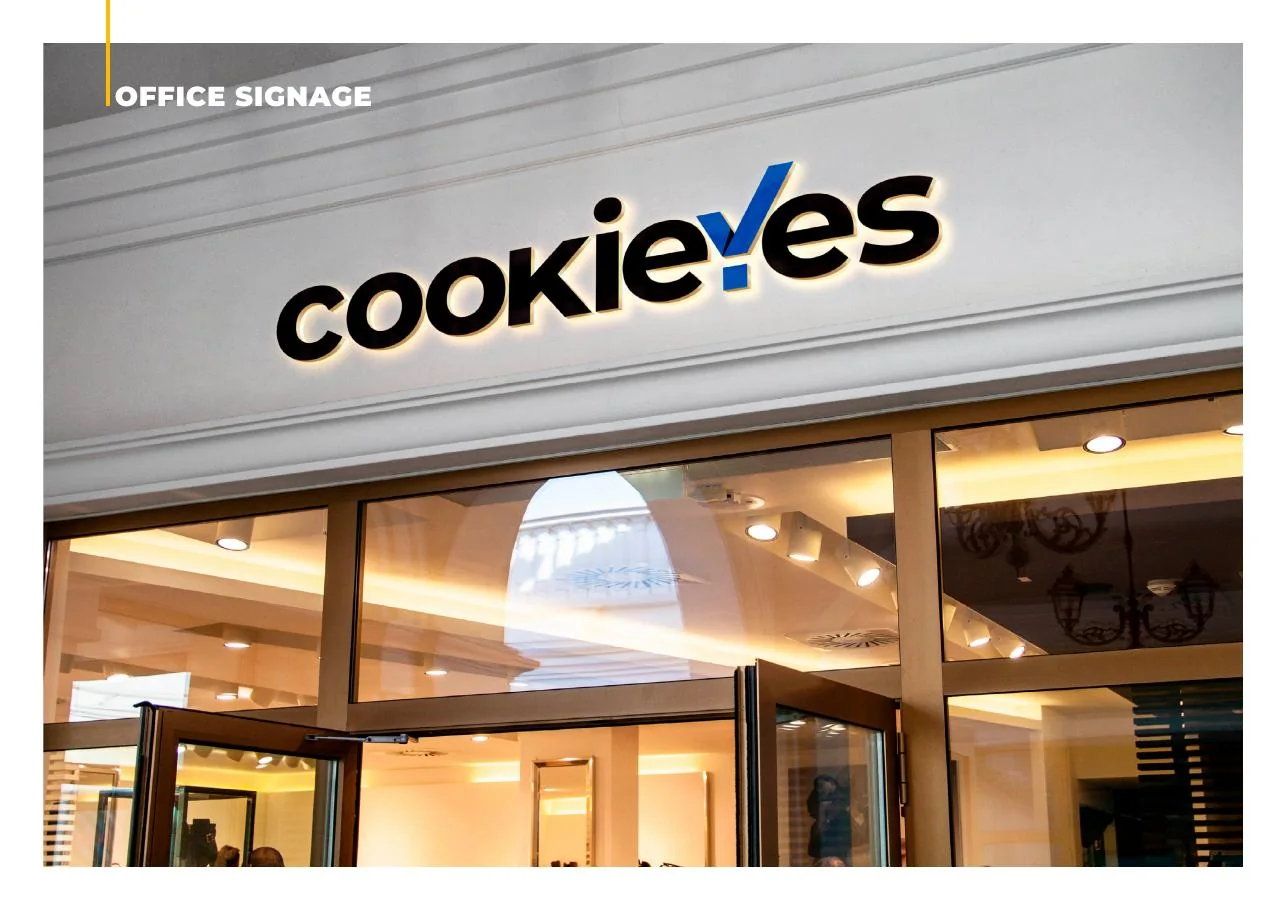 CookieYes office signage