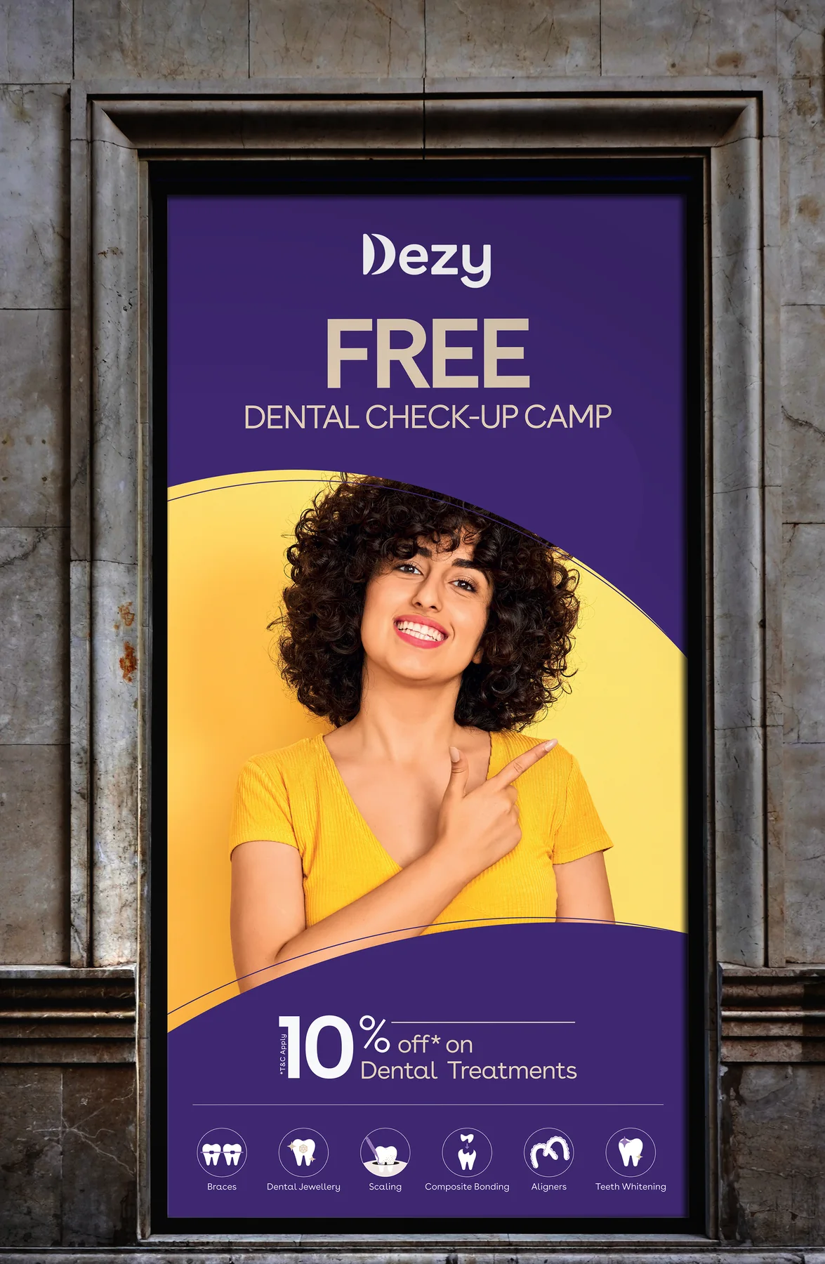 DEZY dental camp outdoor campaign
