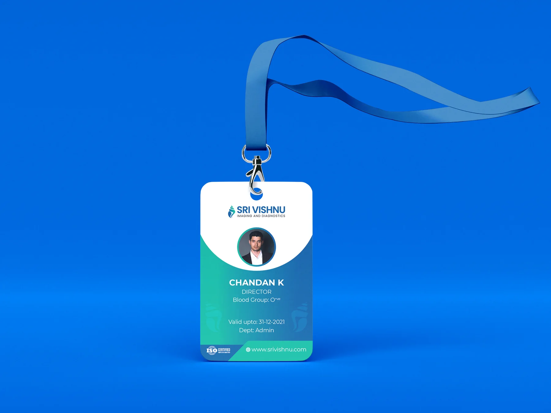 Sri Vishnu staff identity card