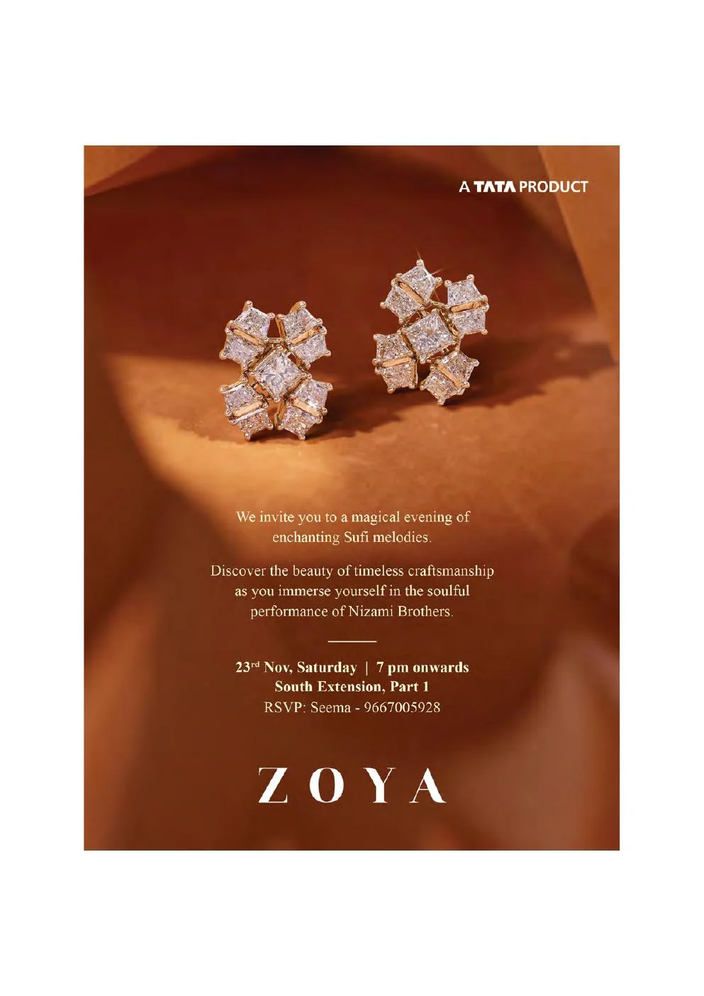 Zoya jewellery print advertisement